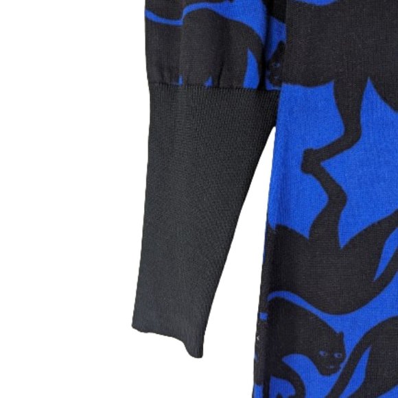 Jean-Charles de Castelbajac Paris Tiger print bodycon Sweater Dress Size S NWT! - Picture 5 of 12